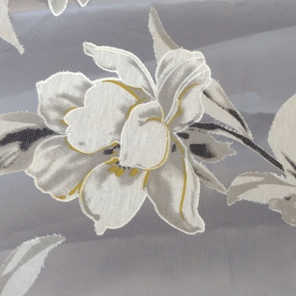 Flawed Floryday Gray Floral Sheer Overlay Maxi Dress XL NWT - Picture 8 of 9